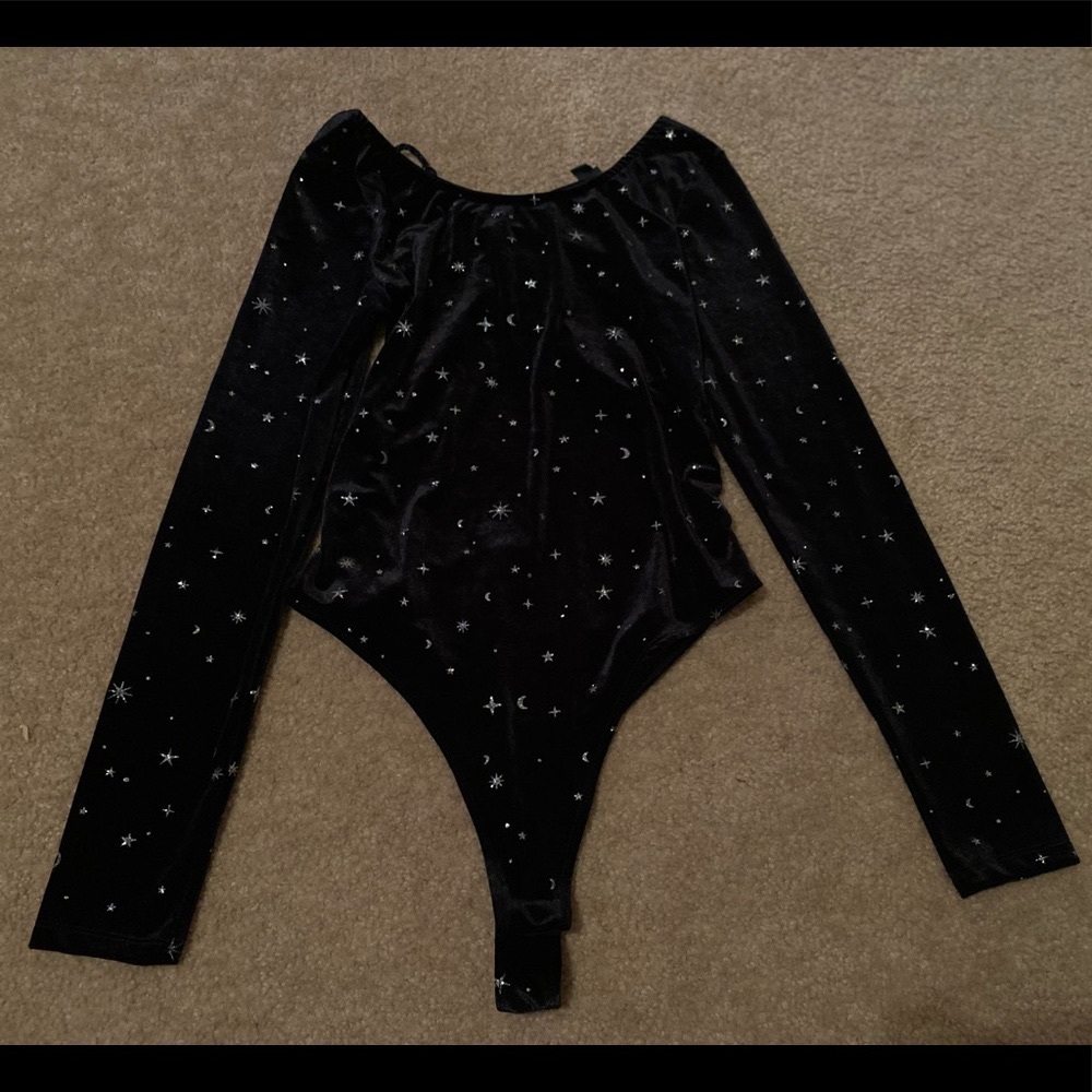 🌌Black Celestial Bodysuit🌌